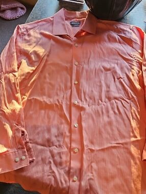 Kenneth Cole Reaction Men's Coral Long Sleeve Dress Shirt